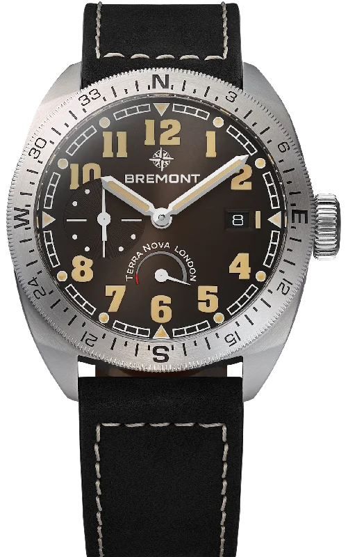 Bremont Terra Nova 40.5 Turning Bezel Black Leather