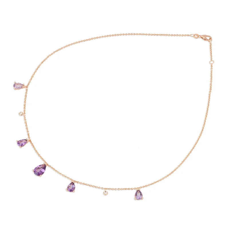 link chain necklaces combinationsPonte Vecchio Iris 18ct Rose Gold Amethyst Diamond Chain Necklace link chain necklaces combinationsPonte Vecchio Iris 18ct Rose Gold Amethyst Diamond Chain Necklace