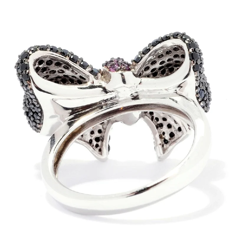 Peridot Gemstone Rings in 14K Gold - Filled Metal with a Pave - Set Band for a Sparkling LookSterling Silver Black Spinel & Rhodolite Garnet Bow Ring Peridot Gemstone Rings in 14K Gold - Filled Metal with a Pave - Set Band for a Sparkling LookSterling Silver Black Spinel & Rhodolite Garnet Bow Ring