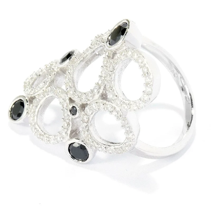 Iolite Gemstone Rings in 10K Gold with a Twisted Band for a Distinctive and Stylish Accessory925 Sterling Silver Black Spinel and White Natural Zircon Ring Iolite Gemstone Rings in 10K Gold with a Twisted Band for a Distinctive and Stylish Accessory925 Sterling Silver Black Spinel and White Natural Zircon Ring