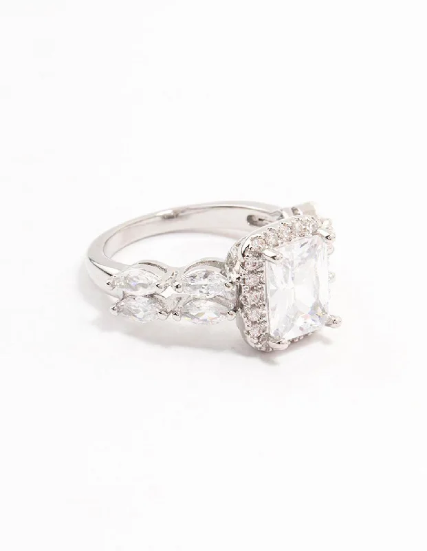 Men's Alexandrite Engagement Rings in Platinum with a Hidden Halo of DiamondsRhodium Eloquent Cubic Zirconia Rectangular Ring Men's Alexandrite Engagement Rings in Platinum with a Hidden Halo of DiamondsRhodium Eloquent Cubic Zirconia Rectangular Ring