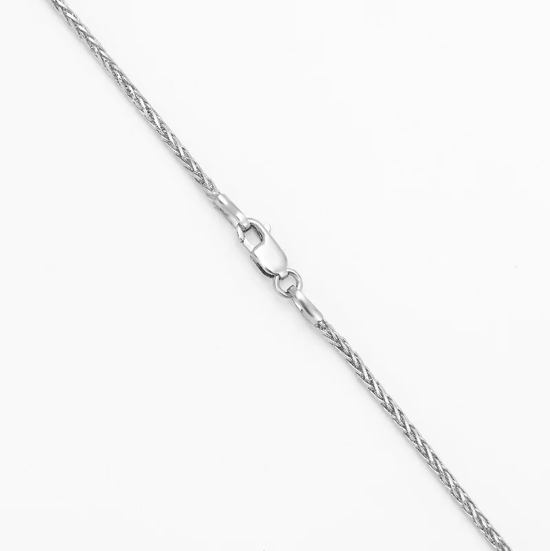 9K White Gold Magic Wheat Chain