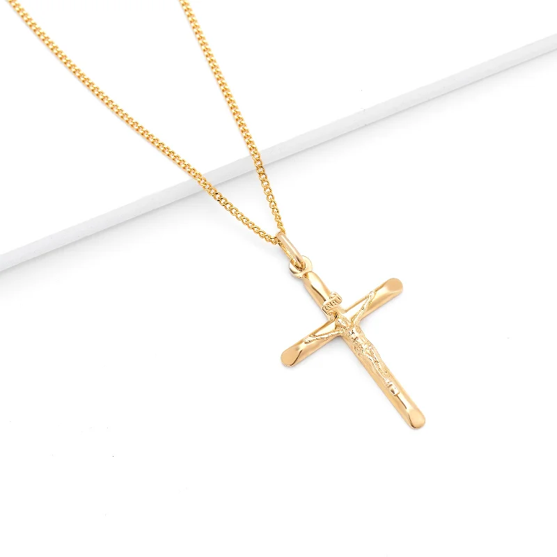 Sapphire - and - Diamond - Accented Wedding Bands in Platinum for a Royal and Sophisticated Look9K Yellow Gold Crucifix Pendant 30x22mm Sapphire - and - Diamond - Accented Wedding Bands in Platinum for a Royal and Sophisticated Look9K Yellow Gold Crucifix Pendant 30x22mm