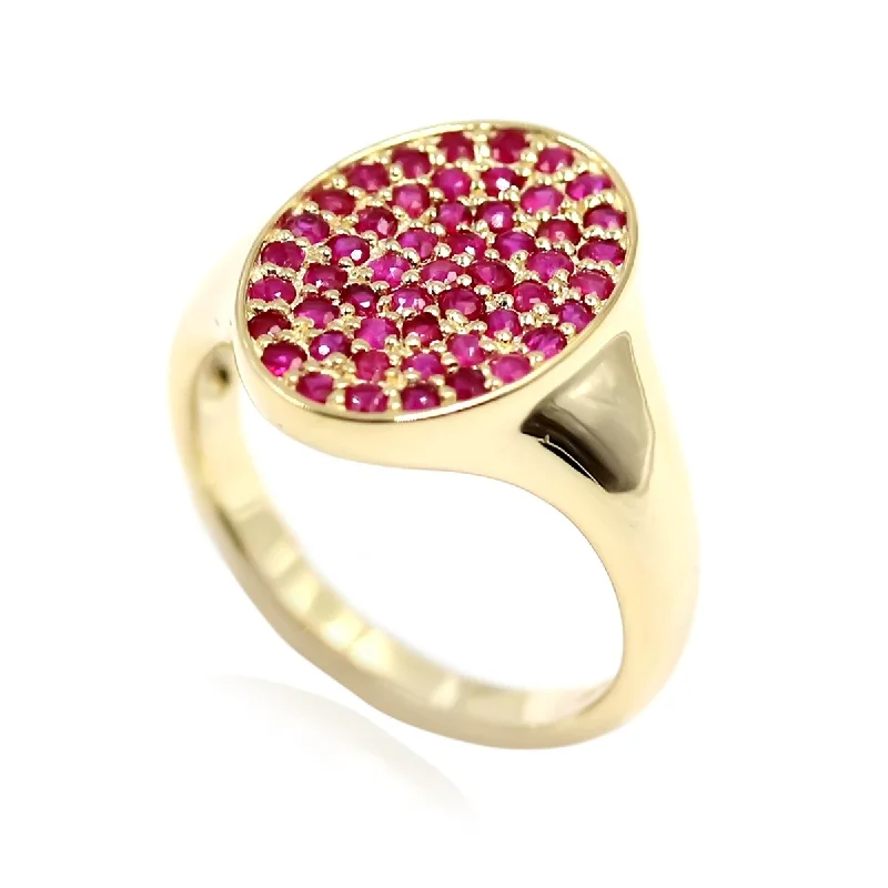 Ruby Gemstone Rings in 14K Yellow Gold with a Solitaire Setting for a Classic and Bold Statement14k Yellow Gold and Ruby Ring
