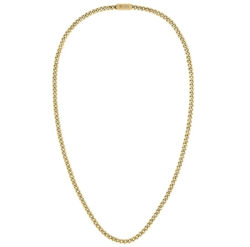 chain necklaces for groomsmenBoss Jewellery Gold Tone Chain Necklace