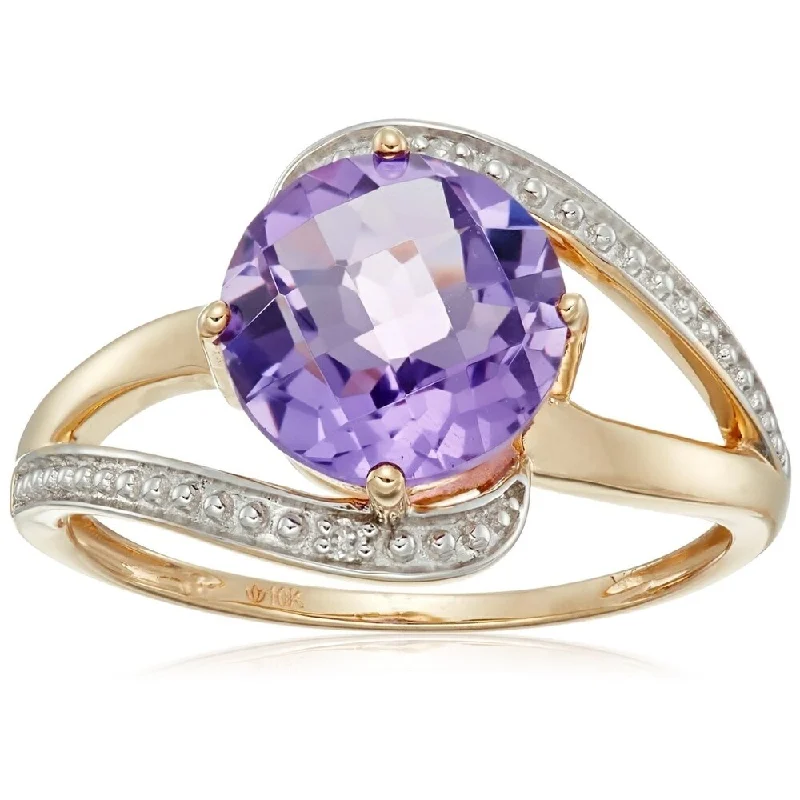 Opal Gemstone Rings in Rose Gold with a Milgrain Edge for a Feminine and Romantic Style10k Yellow Gold African Amethyst & Diamond Solitaire Ring, Size 7 - Purple Opal Gemstone Rings in Rose Gold with a Milgrain Edge for a Feminine and Romantic Style10k Yellow Gold African Amethyst & Diamond Solitaire Ring, Size 7 - Purple