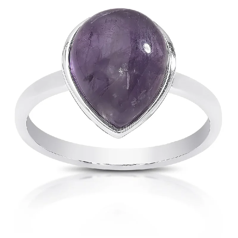 Sapphire Gemstone Rings in 18K White Gold with Diamond Accents for an Elegant EngagementDolce Giavonna Sterling Silver Teardrop Gemstone Solitaire Ring Sapphire Gemstone Rings in 18K White Gold with Diamond Accents for an Elegant EngagementDolce Giavonna Sterling Silver Teardrop Gemstone Solitaire Ring
