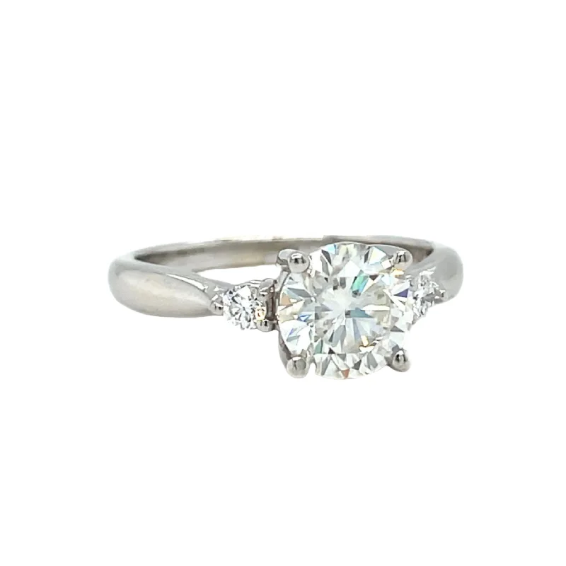 Men's Aquamarine Engagement Rings in 9K Gold with a Bezel - Set StoneThree Stone Round Forever One Moissanite Engagement Ring Men's Aquamarine Engagement Rings in 9K Gold with a Bezel - Set StoneThree Stone Round Forever One Moissanite Engagement Ring