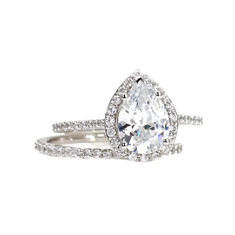 Men's Turquoise Engagement Rings in 925 Silver with a Southwestern - Inspired BandForever One Moissanite Engagement Ring Pear Cut Halo Men's Turquoise Engagement Rings in 925 Silver with a Southwestern - Inspired BandForever One Moissanite Engagement Ring Pear Cut Halo