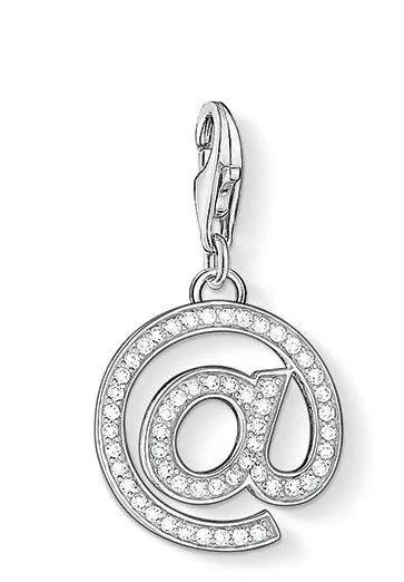 Thomas Sabo Charm Club Sterling Silver White Zirconia @ Charm D