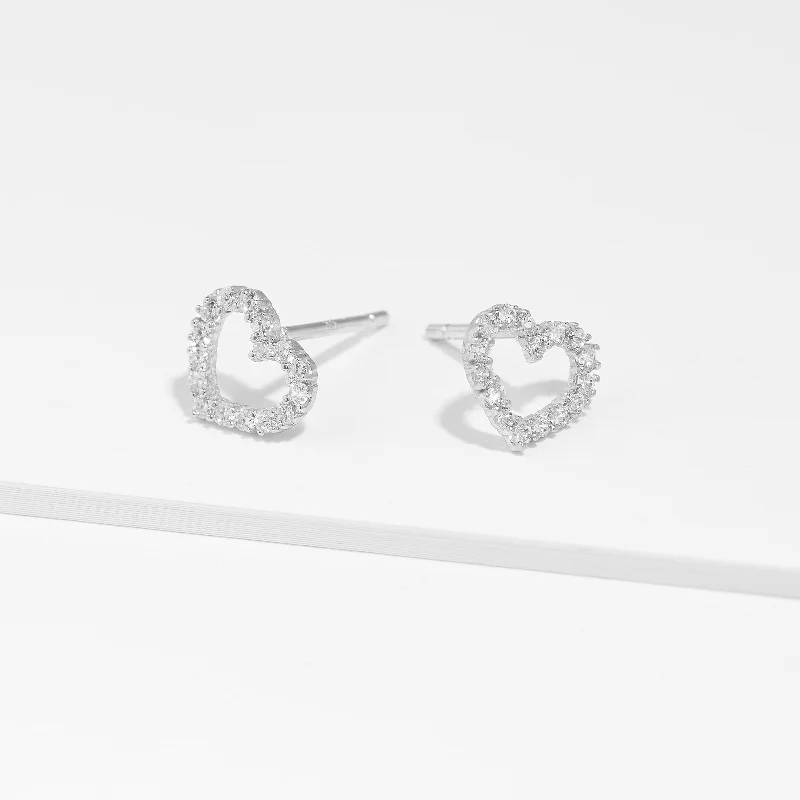 Art Deco - Inspired Wedding Bands with Geometric Patterns in Platinum for a Retro and Glamorous Style9K White Gold Heart Zirconia Stud Earrings Art Deco - Inspired Wedding Bands with Geometric Patterns in Platinum for a Retro and Glamorous Style9K White Gold Heart Zirconia Stud Earrings