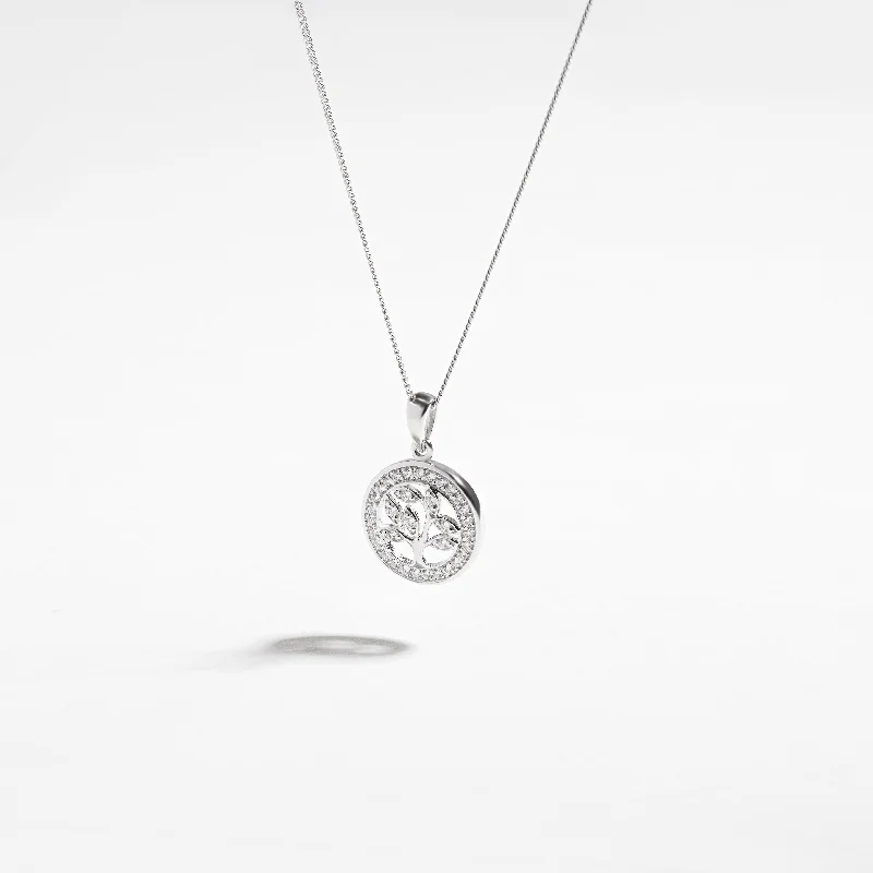 Platinum Celtic - Inspired Wedding Bands with Intricate Knotwork Patterns for a Symbolic and Stylish ChoiceSterling Silver Zirconia Round Tree Of Life Pendant Platinum Celtic - Inspired Wedding Bands with Intricate Knotwork Patterns for a Symbolic and Stylish ChoiceSterling Silver Zirconia Round Tree Of Life Pendant