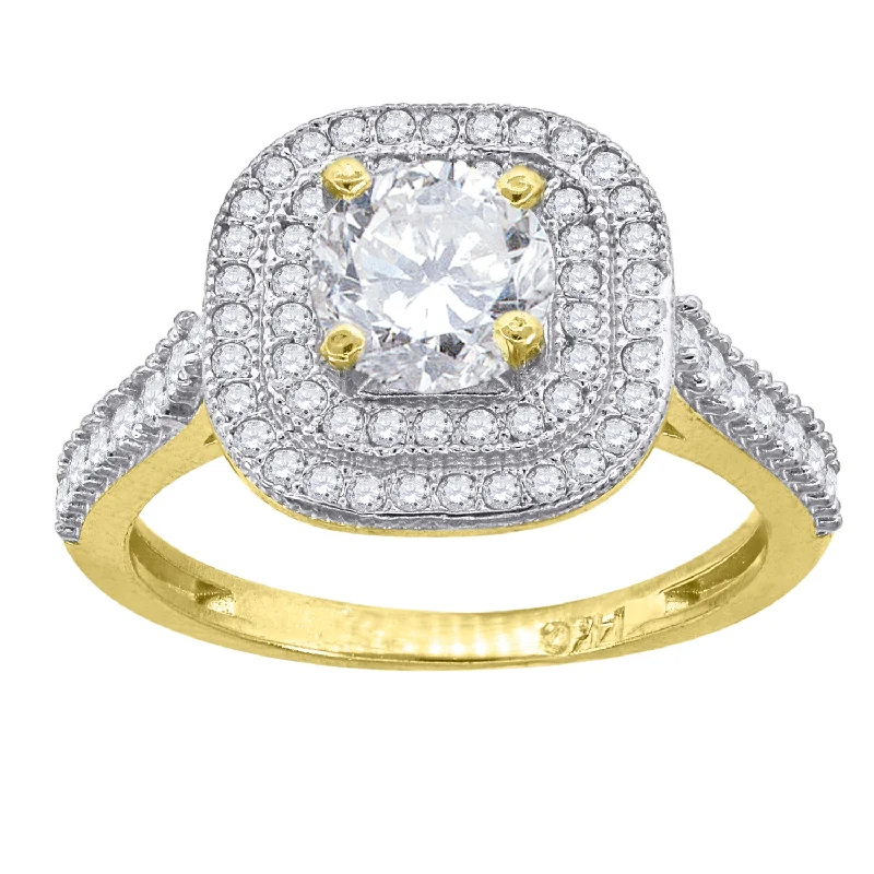 Men's Citrine Engagement Rings in Stainless Steel with a Stackable Band DesignKeene Jewelers 14kt Gold Womens Two-tone Double Square Halo Center Stone Round Wedding Engagement Band Ring Men's Citrine Engagement Rings in Stainless Steel with a Stackable Band DesignKeene Jewelers 14kt Gold Womens Two-tone Double Square Halo Center Stone Round Wedding Engagement Band Ring