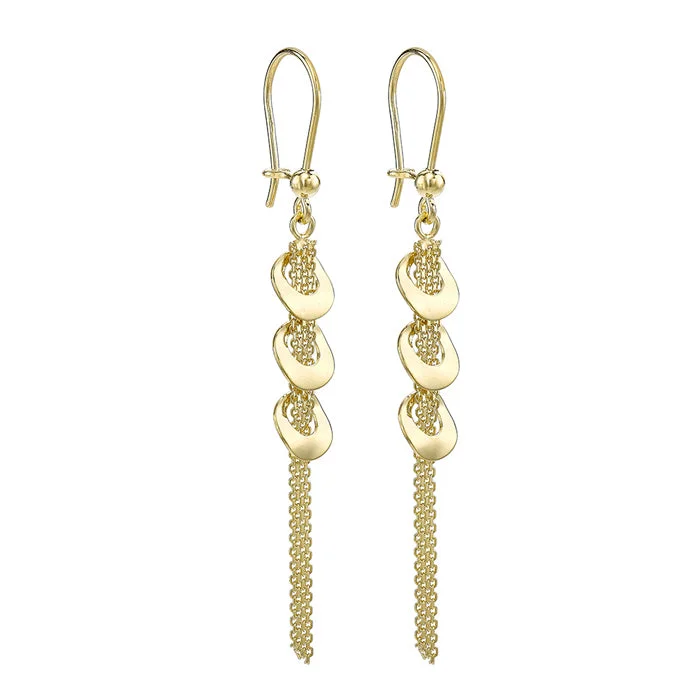 Moissanite - Set Wedding Bands in Yellow Gold for a Sparkling and Ethical Alternative to DiamondsBismark-Chain& Ring Drop Earrings Moissanite - Set Wedding Bands in Yellow Gold for a Sparkling and Ethical Alternative to DiamondsBismark-Chain& Ring Drop Earrings