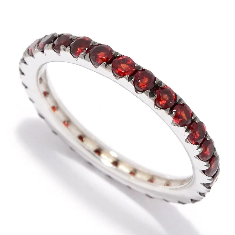 Citrine Gemstone Rings in Stainless Steel with a Stackable Design for a Trendy Everyday WearSterling Silver Garnet Band Ring Citrine Gemstone Rings in Stainless Steel with a Stackable Design for a Trendy Everyday WearSterling Silver Garnet Band Ring