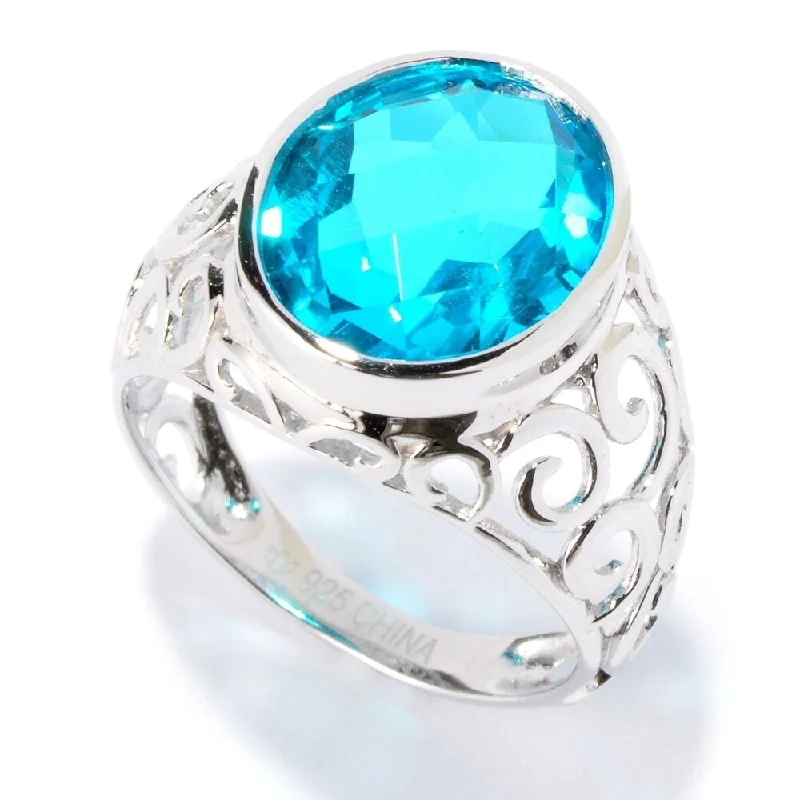 Sapphire Gemstone Rings in 18K White Gold with Diamond Accents for an Elegant EngagementSterling Silver 4.63Ctw Paraiba Doublet Cocktail Ring Sapphire Gemstone Rings in 18K White Gold with Diamond Accents for an Elegant EngagementSterling Silver 4.63Ctw Paraiba Doublet Cocktail Ring