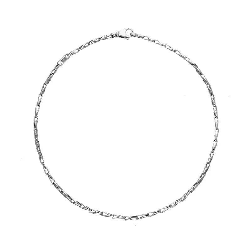 silver chain necklaces quality18ct White Gold Chain Necklace