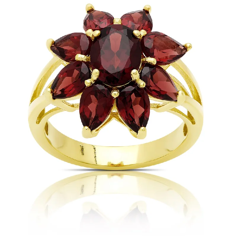 Tanzanite Gemstone Rings in 10K Gold with a Trilogy Design for a Sophisticated GiftDolce Giavonna Gold Over Sterling Silver Garnet Flower Ring Tanzanite Gemstone Rings in 10K Gold with a Trilogy Design for a Sophisticated GiftDolce Giavonna Gold Over Sterling Silver Garnet Flower Ring