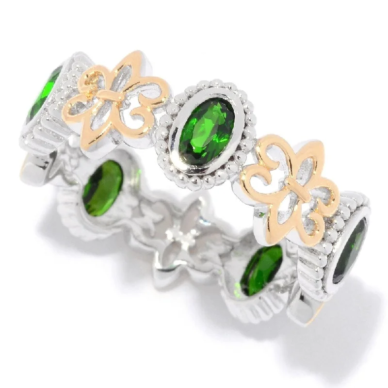 Alexandrite Gemstone Rings in Platinum with a Hidden Halo for a Rare and Luxurious PieceSterling Silver Oval Chrome Diopside Fleur-de-lis Eternity Band Ring Alexandrite Gemstone Rings in Platinum with a Hidden Halo for a Rare and Luxurious PieceSterling Silver Oval Chrome Diopside Fleur-de-lis Eternity Band Ring
