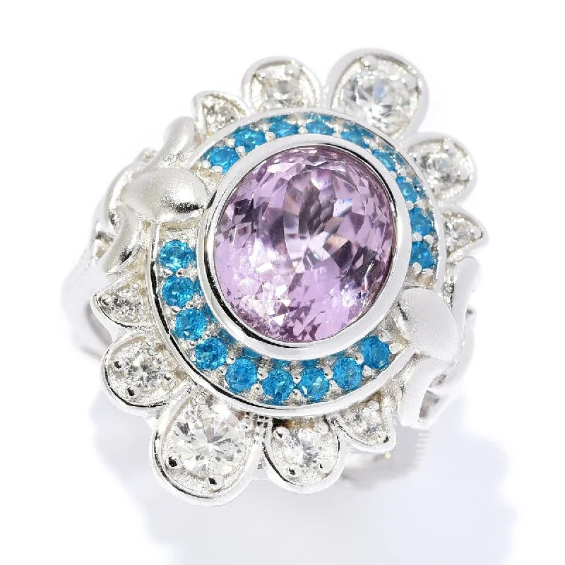 Peridot Gemstone Rings in 14K Gold - Filled Metal with a Pave - Set Band for a Sparkling LookDallas Prince 4.10ctw Sterling Silver Kunzite, Neon Apatite & White Zircon Ring Peridot Gemstone Rings in 14K Gold - Filled Metal with a Pave - Set Band for a Sparkling LookDallas Prince 4.10ctw Sterling Silver Kunzite, Neon Apatite & White Zircon Ring