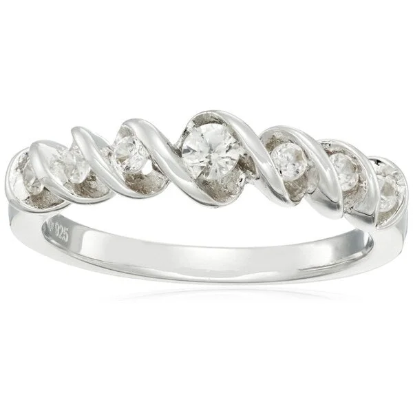 Peridot Gemstone Rings in 14K Gold - Filled Metal with a Pave - Set Band for a Sparkling LookSterling Silver Stackable White Zircon Ring, Size 7 Peridot Gemstone Rings in 14K Gold - Filled Metal with a Pave - Set Band for a Sparkling LookSterling Silver Stackable White Zircon Ring, Size 7