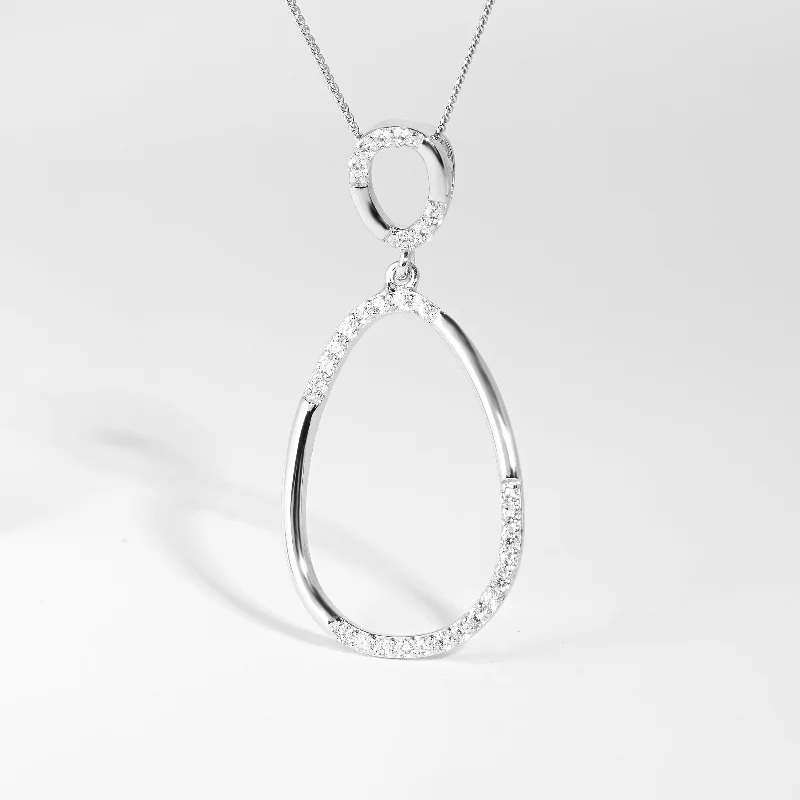 Infinity - Symbol Wedding Bands in Rose Gold with Small Diamonds for a Romantic and Symbolic GestureSterling Silver Zirconia Double Oval Drop Pendant Infinity - Symbol Wedding Bands in Rose Gold with Small Diamonds for a Romantic and Symbolic GestureSterling Silver Zirconia Double Oval Drop Pendant