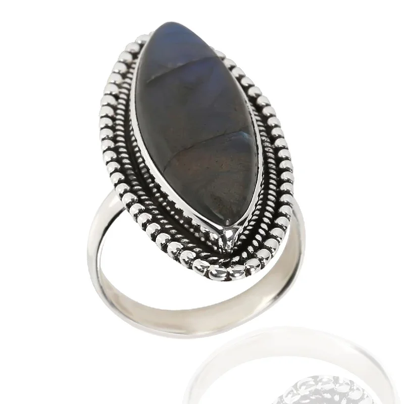 Moonstone Gemstone Rings in Silver - Plated Copper with a Celtic - Inspired Pattern for a Mystical Vibe925 Sterling Silver Labradorite Solitaire Ring Moonstone Gemstone Rings in Silver - Plated Copper with a Celtic - Inspired Pattern for a Mystical Vibe925 Sterling Silver Labradorite Solitaire Ring