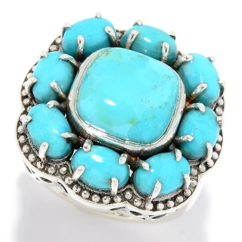 Opal Gemstone Rings in Rose Gold with a Milgrain Edge for a Feminine and Romantic StyleSterling Silver 10mm Kingman Mohave Turquoise Beaded Halo Ring Opal Gemstone Rings in Rose Gold with a Milgrain Edge for a Feminine and Romantic StyleSterling Silver 10mm Kingman Mohave Turquoise Beaded Halo Ring