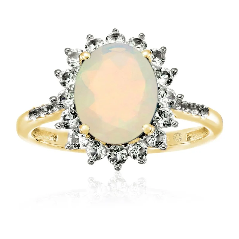 Garnet Gemstone Rings in 18K Gold Vermeil with Intricate Engravings for a Traditional AestheticYellow Gold Over Sterling Silver Ethiopian Opal and Created White Sapphire Ring Garnet Gemstone Rings in 18K Gold Vermeil with Intricate Engravings for a Traditional AestheticYellow Gold Over Sterling Silver Ethiopian Opal and Created White Sapphire Ring