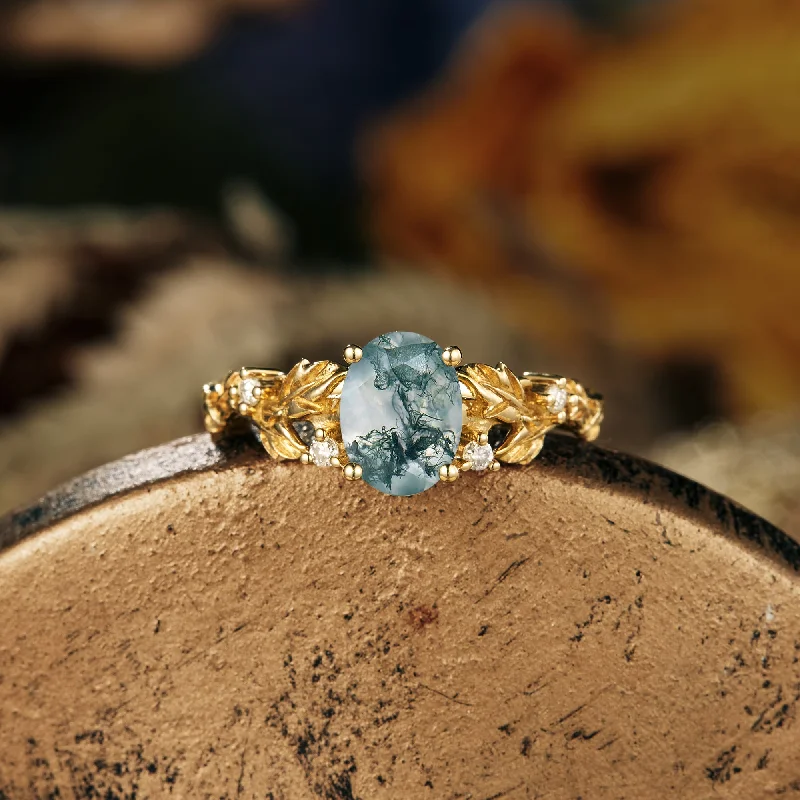 Men's Diamond Engagement Rings with Platinum Band and Halo Setting for a Luxury ProposalGemsMagic Lilac inspired Moss Agate Engagement Ring Men's Diamond Engagement Rings with Platinum Band and Halo Setting for a Luxury ProposalGemsMagic Lilac inspired Moss Agate Engagement Ring