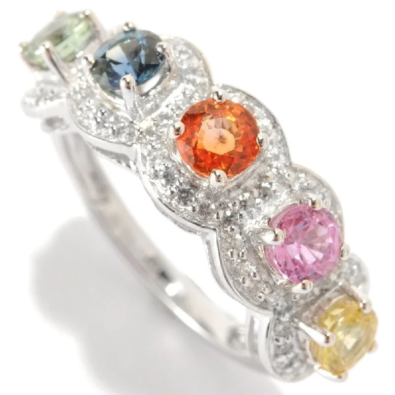 Iolite Gemstone Rings in 10K Gold with a Twisted Band for a Distinctive and Stylish AccessorySter Silver 2.04ct Orange Sapphire & Multi Sapphire Band Ring, Size 7 Iolite Gemstone Rings in 10K Gold with a Twisted Band for a Distinctive and Stylish AccessorySter Silver 2.04ct Orange Sapphire & Multi Sapphire Band Ring, Size 7
