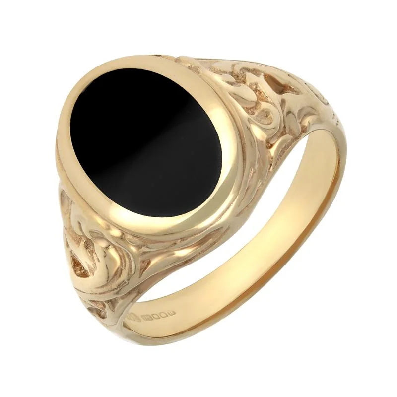 Art Deco - Inspired Wedding Bands with Geometric Patterns in Platinum for a Retro and Glamorous Style9ct Yellow Gold Whitby Jet Carved Shoulder Oval Signet Ring Art Deco - Inspired Wedding Bands with Geometric Patterns in Platinum for a Retro and Glamorous Style9ct Yellow Gold Whitby Jet Carved Shoulder Oval Signet Ring