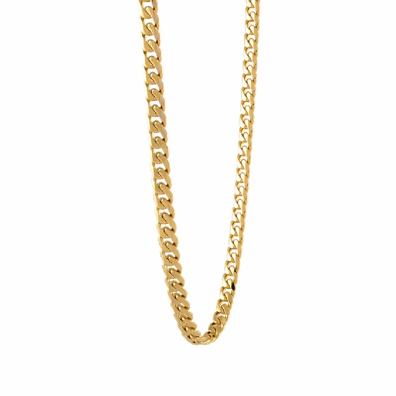 Figaro chain necklaces featuresChevy Gold Ion Plated Stainless Steel Curb Chain Necklace Figaro chain necklaces featuresChevy Gold Ion Plated Stainless Steel Curb Chain Necklace