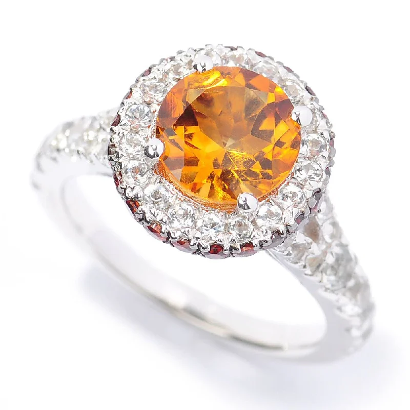 Tanzanite Gemstone Rings in 10K Gold with a Trilogy Design for a Sophisticated GiftSterling Silver Citrine, Brown Zircon and White Topaz Halo Ring Tanzanite Gemstone Rings in 10K Gold with a Trilogy Design for a Sophisticated GiftSterling Silver Citrine, Brown Zircon and White Topaz Halo Ring