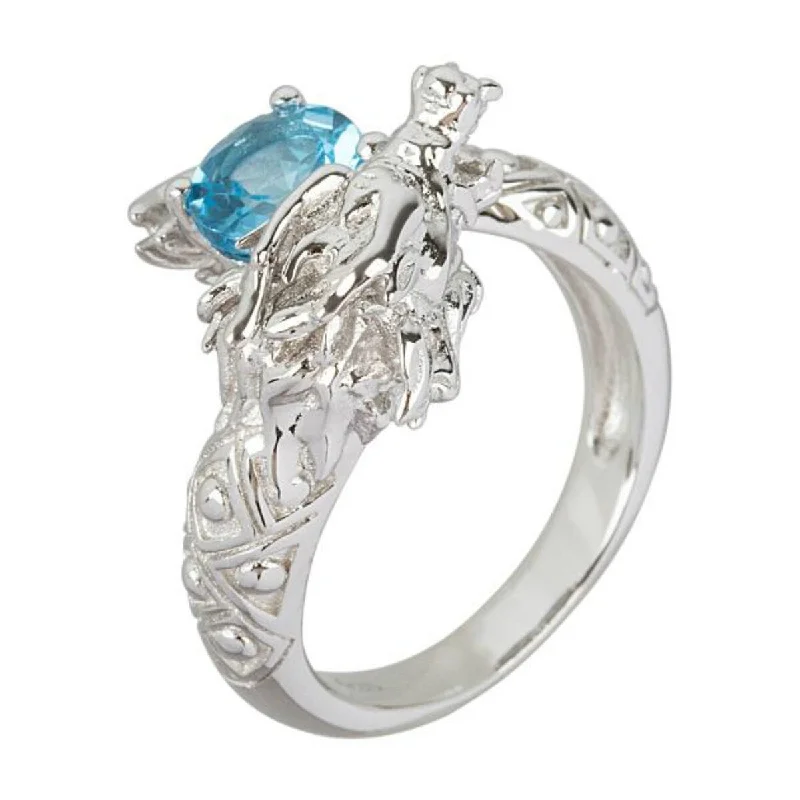 Turquoise Gemstone Rings in 925 Silver with a Southwestern - Inspired Design for a Rustic Charm925 Sterling Silver Swiss Blue Topaz Ring Turquoise Gemstone Rings in 925 Silver with a Southwestern - Inspired Design for a Rustic Charm925 Sterling Silver Swiss Blue Topaz Ring