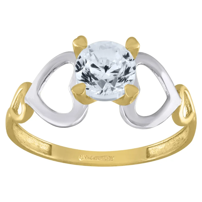 Men's Topaz Engagement Rings in 10K Gold with a Channel - Set Diamond BandKeene Jewelers 10kt Two-tone Gold Womens Round Cubic Zirconia Heart Engagement Ring Men's Topaz Engagement Rings in 10K Gold with a Channel - Set Diamond BandKeene Jewelers 10kt Two-tone Gold Womens Round Cubic Zirconia Heart Engagement Ring