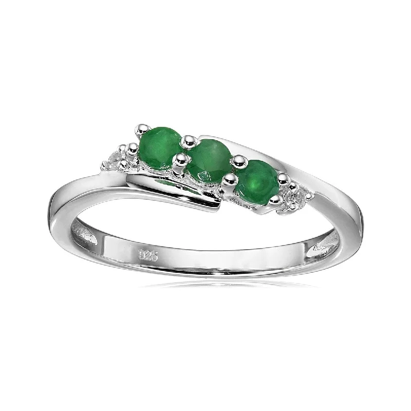 Jasper Gemstone Rings in 18K Gold Vermeil with a Matte Finish for a Subtle and Elegant Look925 Sterling Silver Zambian Emerald,White Natural Zircon 3-Stone Ring Jasper Gemstone Rings in 18K Gold Vermeil with a Matte Finish for a Subtle and Elegant Look925 Sterling Silver Zambian Emerald,White Natural Zircon 3-Stone Ring