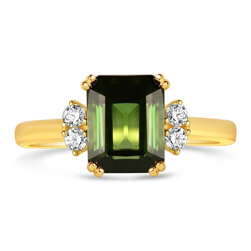 Platinum Celtic - Inspired Wedding Bands with Intricate Knotwork Patterns for a Symbolic and Stylish ChoiceGreen Tourmaline & Diamond Ring Platinum Celtic - Inspired Wedding Bands with Intricate Knotwork Patterns for a Symbolic and Stylish ChoiceGreen Tourmaline & Diamond Ring