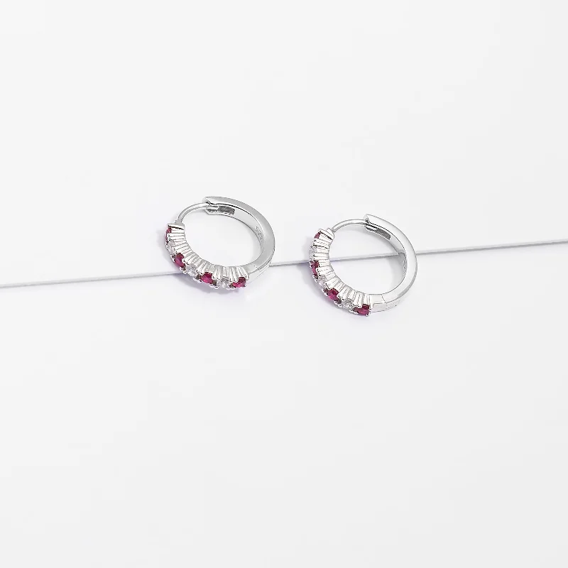 Vintage - Style Filigree Wedding Bands in 14K Gold for a Romantic and Antique - Inspired AestheticSterling Silver Red And White Zirconia Huggie Earrings Vintage - Style Filigree Wedding Bands in 14K Gold for a Romantic and Antique - Inspired AestheticSterling Silver Red And White Zirconia Huggie Earrings
