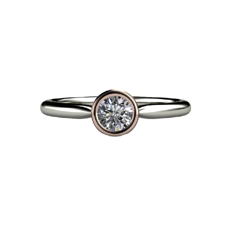 Men's Peridot Engagement Rings in 14K Gold - Filled Metal with a Micro - Pave SettingRound Bezel Set Diamond Engagement Ring Simple Solitaire Men's Peridot Engagement Rings in 14K Gold - Filled Metal with a Micro - Pave SettingRound Bezel Set Diamond Engagement Ring Simple Solitaire