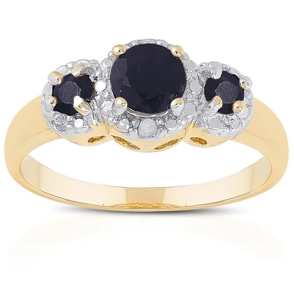 Ruby Gemstone Rings in 14K Yellow Gold with a Solitaire Setting for a Classic and Bold StatementDolce Giavonna Gold over Sterling Silver Gemstone Diamond Accent 3-stone Ring Ruby Gemstone Rings in 14K Yellow Gold with a Solitaire Setting for a Classic and Bold StatementDolce Giavonna Gold over Sterling Silver Gemstone Diamond Accent 3-stone Ring