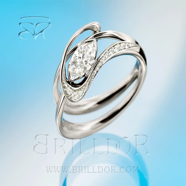 Men's Sapphire Engagement Rings in 18K White Gold with Pave Diamond AccentsOrsi ring Men's Sapphire Engagement Rings in 18K White Gold with Pave Diamond AccentsOrsi ring