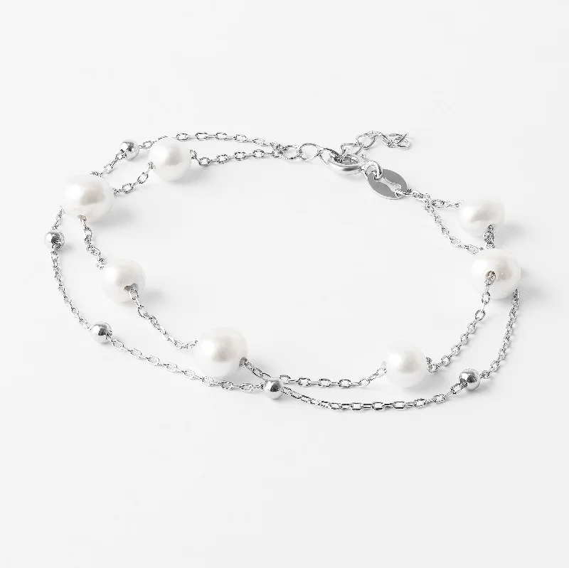 18K White Gold Classic Round - Cut Diamond Wedding Bands for a Timeless and Elegant LookSterling Silver Double Chain Bracelet With Freshwater Pearls 18K White Gold Classic Round - Cut Diamond Wedding Bands for a Timeless and Elegant LookSterling Silver Double Chain Bracelet With Freshwater Pearls