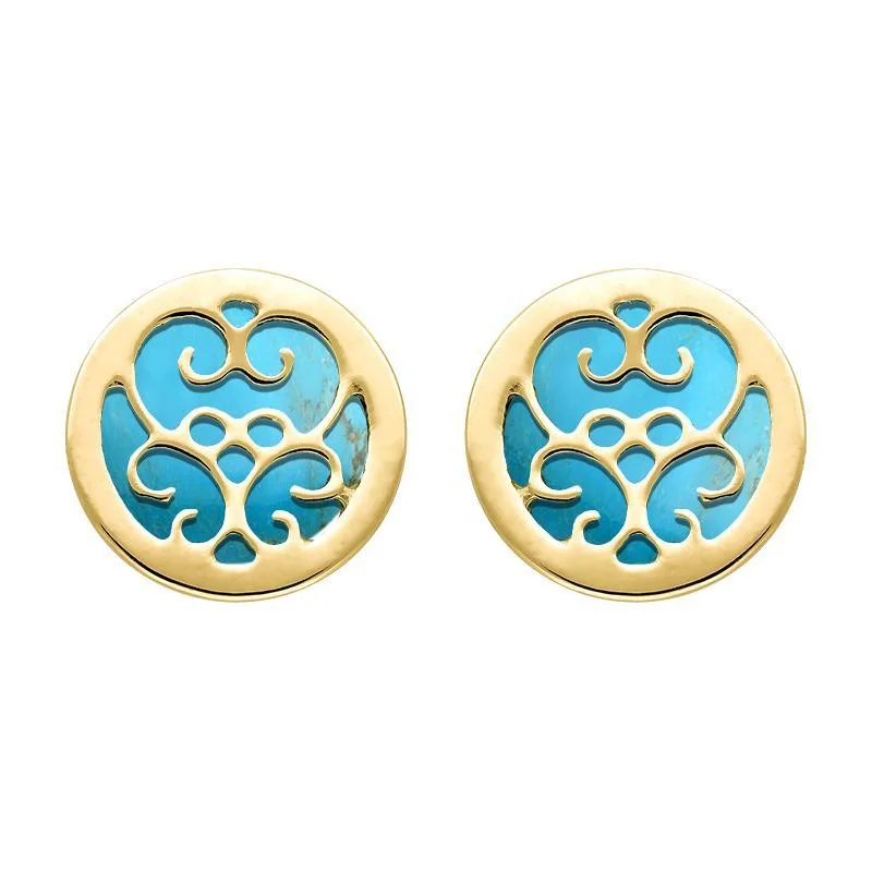 Emerald - Cut Gemstone Wedding Bands in 18K Gold for a Luxurious and Statement - Making Piece9ct Yellow Gold Turquoise Flore Filigree Earrings Emerald - Cut Gemstone Wedding Bands in 18K Gold for a Luxurious and Statement - Making Piece9ct Yellow Gold Turquoise Flore Filigree Earrings