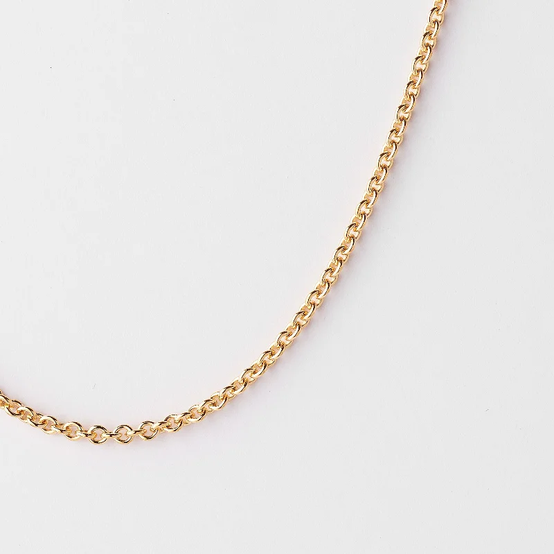9K Yellow Gold Cable Chain