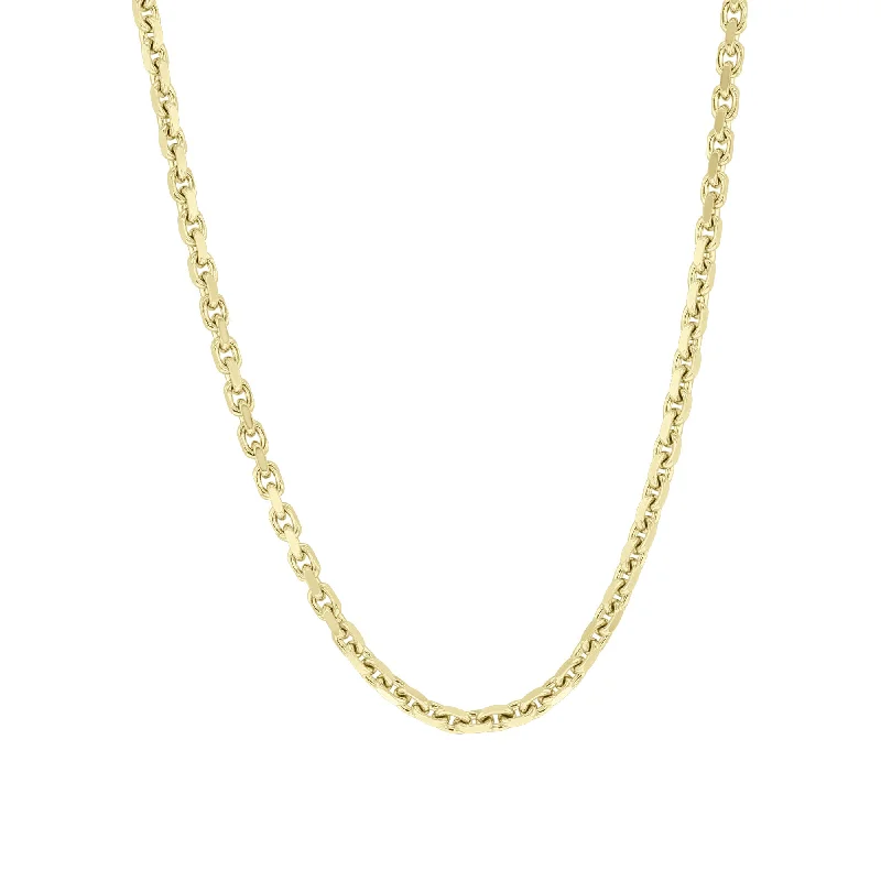 short chain necklaces necklineYacht Master Anchoro Link Gold Chain Necklace 22“