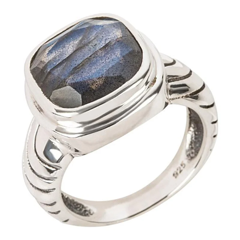 Moonstone Gemstone Rings in Silver - Plated Copper with a Celtic - Inspired Pattern for a Mystical Vibe925 Sterling Silver Labradorite Solitaire Ring Moonstone Gemstone Rings in Silver - Plated Copper with a Celtic - Inspired Pattern for a Mystical Vibe925 Sterling Silver Labradorite Solitaire Ring