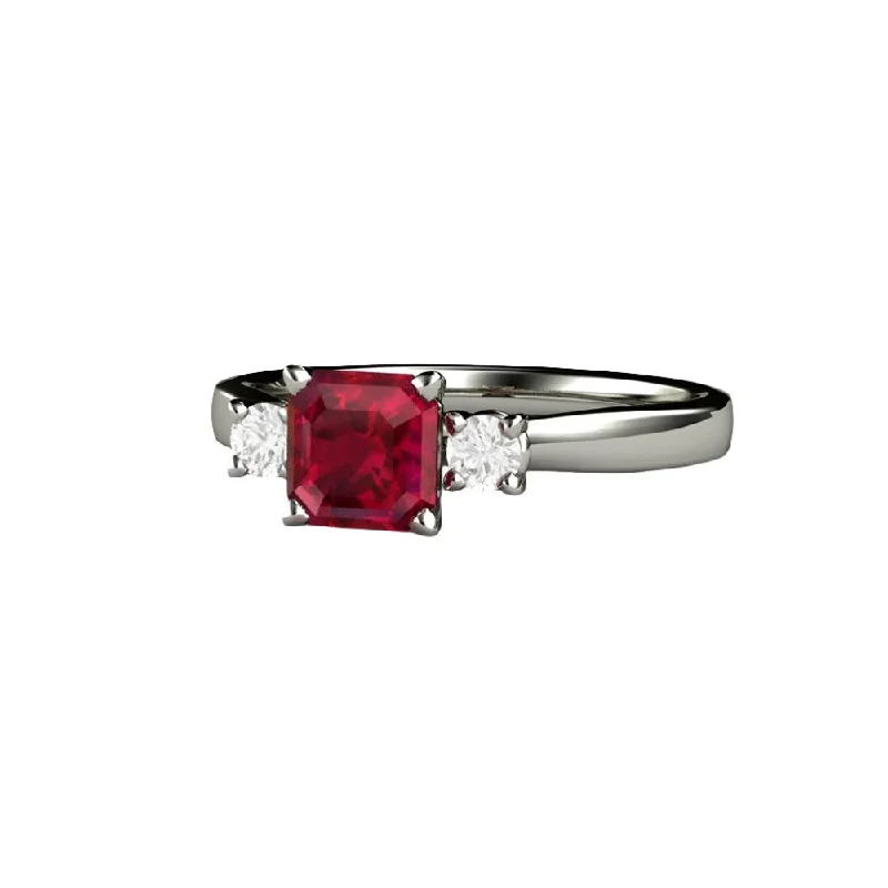 Men's Black Onyx Engagement Rings Set in Titanium for a Modern and Bold LookRuby Engagement Ring Asscher cut Three Stone Diamond Accents Men's Black Onyx Engagement Rings Set in Titanium for a Modern and Bold LookRuby Engagement Ring Asscher cut Three Stone Diamond Accents