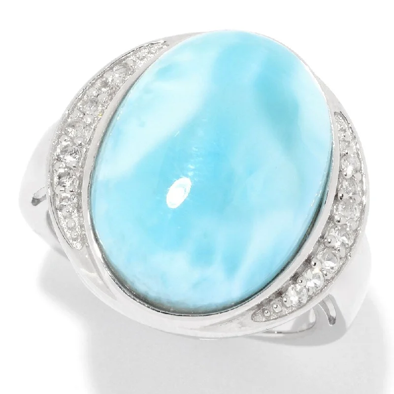 Lapis Lazuli Gemstone Rings in Sterling Silver with a Star - Shaped Setting for a Celestial - Inspired Piece925 Sterling Silver Larimar and White Topaz Ring Lapis Lazuli Gemstone Rings in Sterling Silver with a Star - Shaped Setting for a Celestial - Inspired Piece925 Sterling Silver Larimar and White Topaz Ring