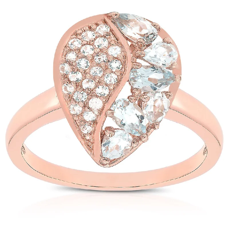 Citrine Gemstone Rings in Stainless Steel with a Stackable Design for a Trendy Everyday WearDolce Giavonna Rose Gold Over Sterling Silver Blue Topaz and Cubic Zirconia Two-tone Teardrop Ring Citrine Gemstone Rings in Stainless Steel with a Stackable Design for a Trendy Everyday WearDolce Giavonna Rose Gold Over Sterling Silver Blue Topaz and Cubic Zirconia Two-tone Teardrop Ring